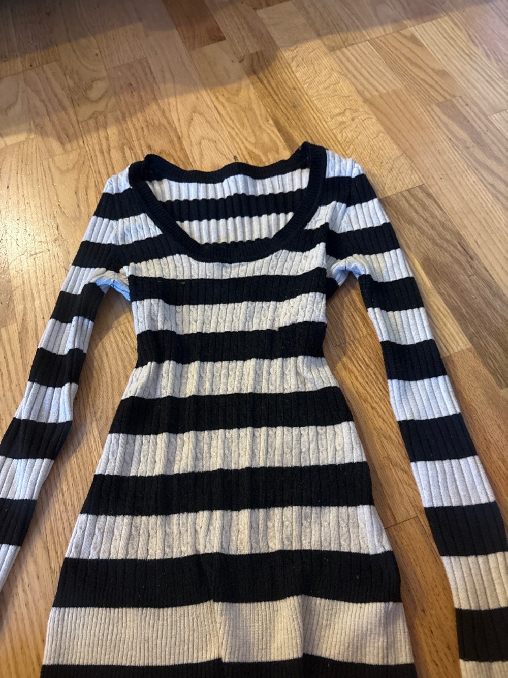 Black and white sweater